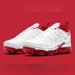 Nike air max vapormax plus red white men sneakers in box